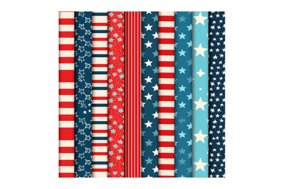 American Digital Paper 4th of July: A Patriotic Design for Creative Projects
