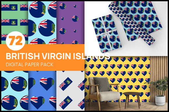British Virgin Islands Wrapping Paper