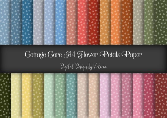 Cottage Core Flower Petal Digital Paper: A Versatile Resource for Creative Projects