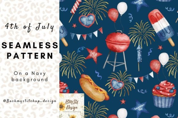 Fourth of July Navy Blue