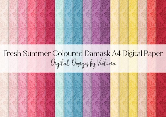 Fresh Summer Coloured Damask A4 Paper: A Versatile Resource for Creative and Professional Projects