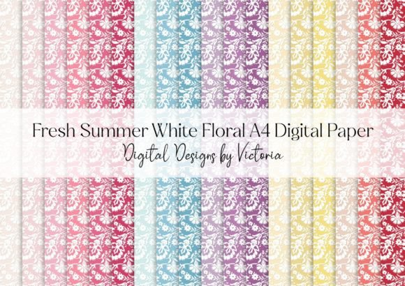 Fresh Summer White Floral A4 Paper: A Versatile Choice for Creative Projects