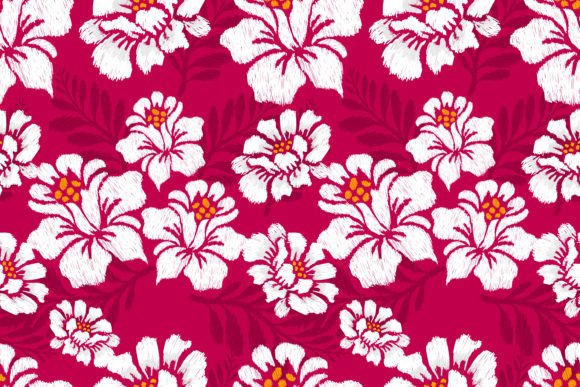 Ikat Floral Seamless Pattern: A Versatile Design for Modern Applications