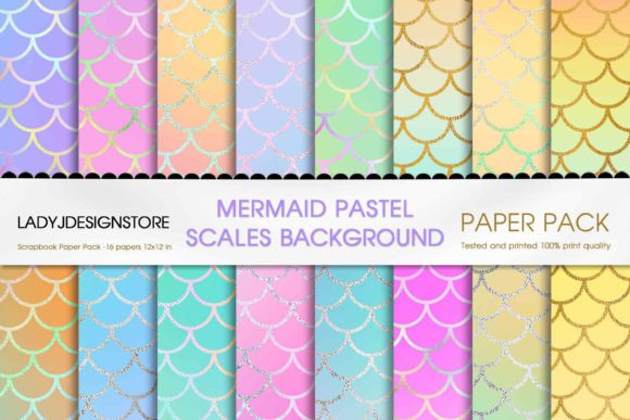 Iridescent Mermaid Sparkling Scales