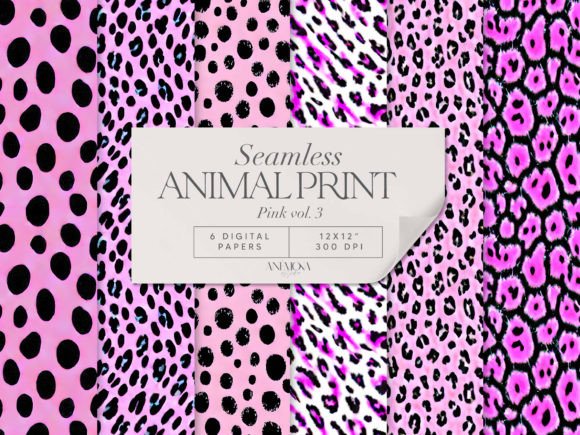 Pink Animal Print Seamless Paper