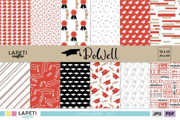 Red Graduation Scrapbooking Paper Pack: A Vibrant Tool for Creating Memorable Crafts