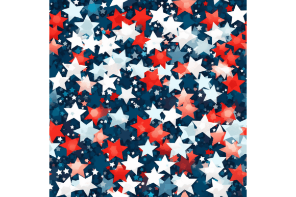 Red White and Blue Sparkle Stars Pattern: A Versatile Design for American Celebrations and Creative Projects