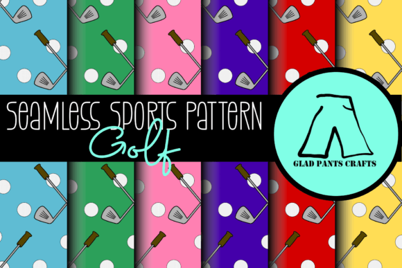 Seamless Sports Pattern Golf