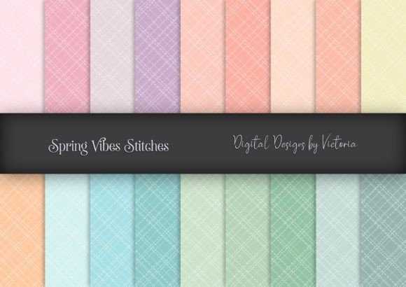 Spring Vibes Stitches: A Digital Paper Collection for Creative Projects