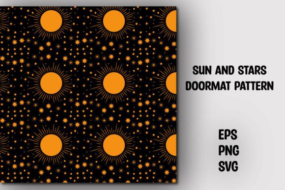 Sun and Stars Door Mat Pattern: A Versatile Design for Everyday Use