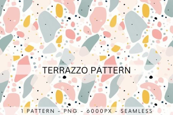 Terrazzo Pink Pastel Seamless Pattern: A Versatile Design for Modern Creations