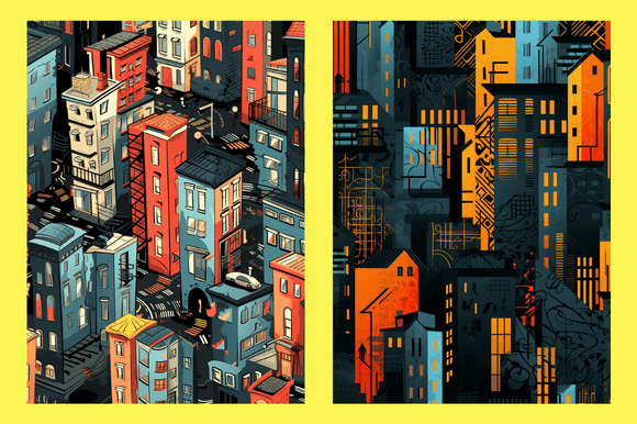 Urban Street Style Pattern: A Versatile Design for Creative Projects