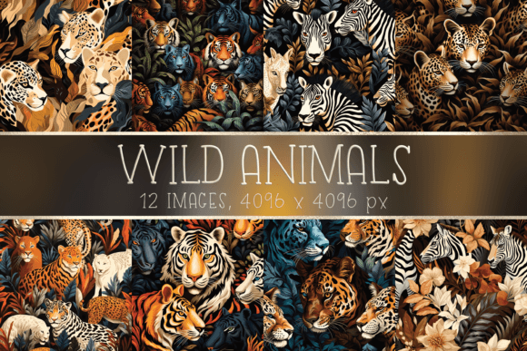 Wild Animals Pattern Printable Images